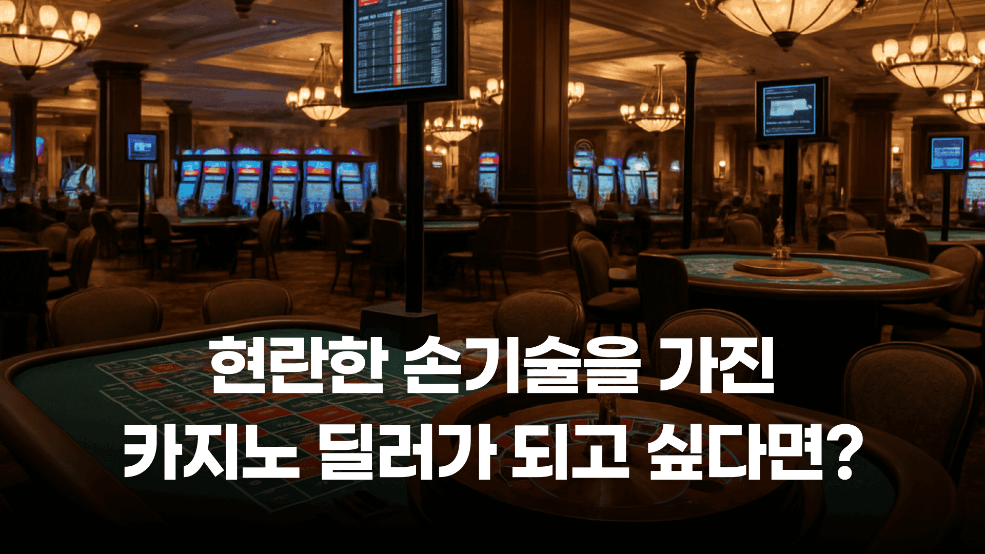 드라마 속 카지노 딜러, 한서대학교에서 꿈을 이룰 수 있어요!