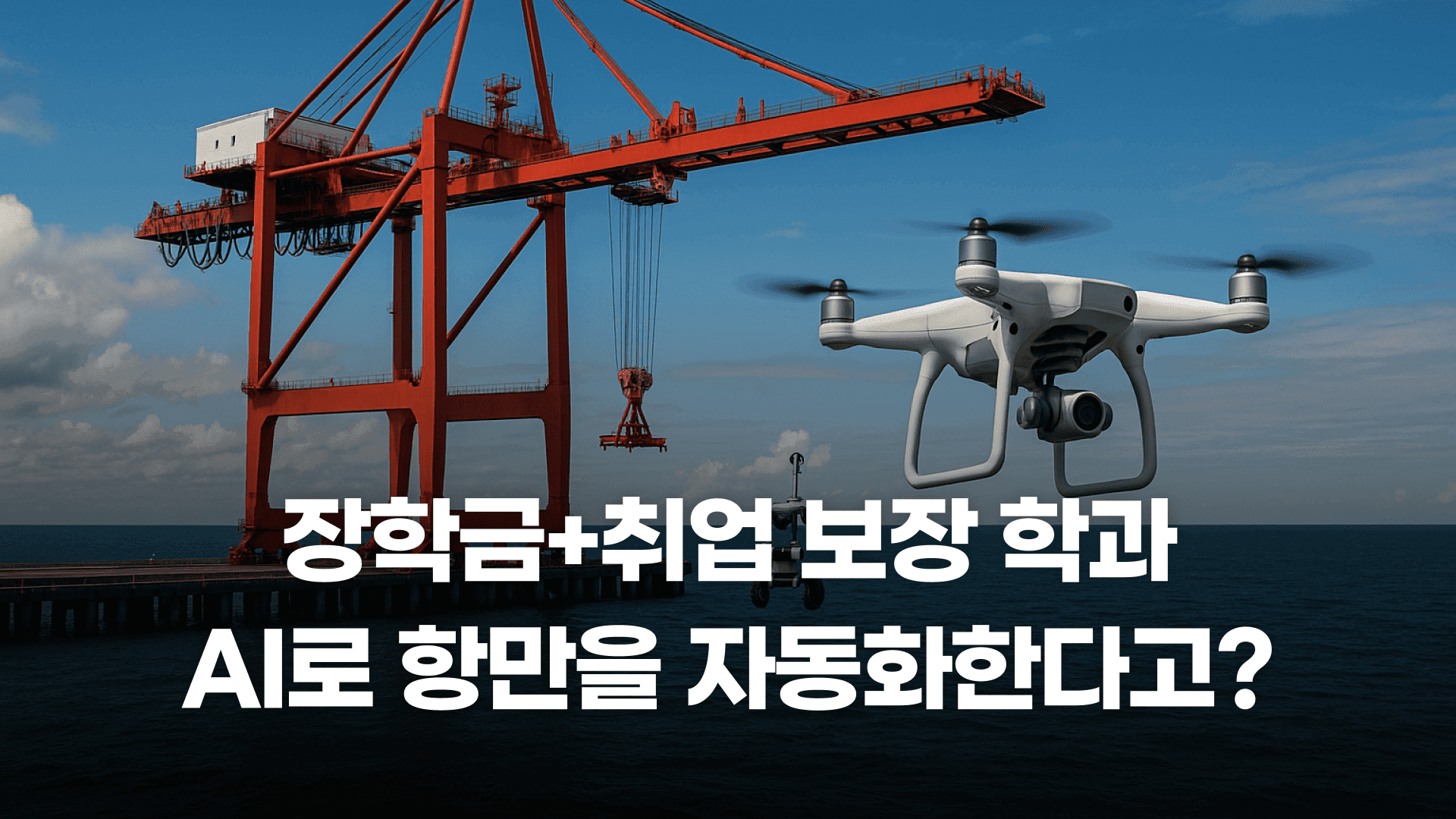 등록금 80% 지원+100% 취업보장 항만 학과