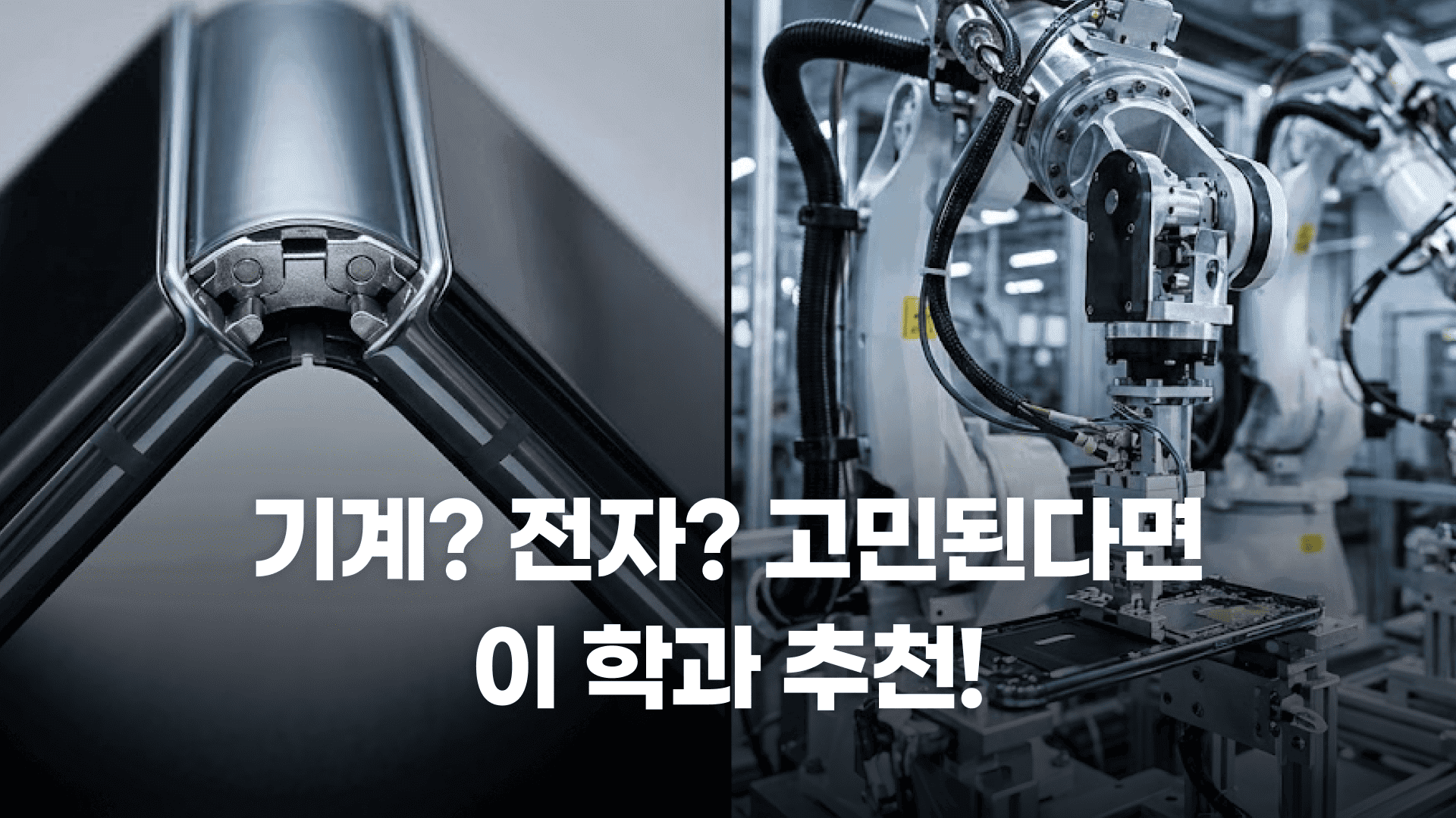 기계공학, 전자공학 아직 못 골랐어? 그럼 이 학과 추천!